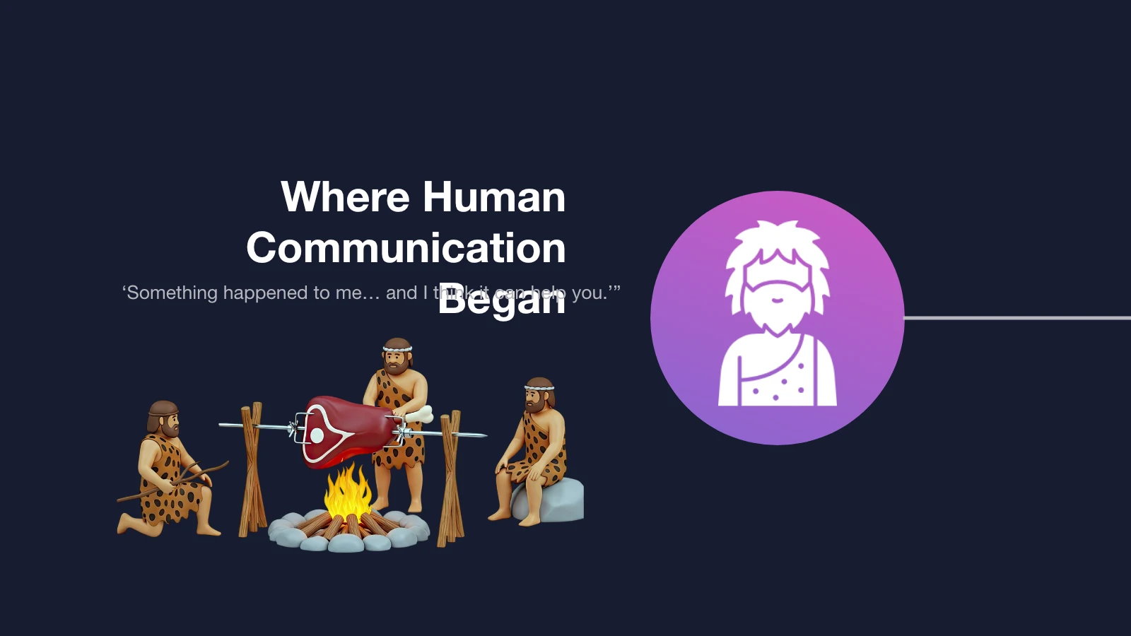 Slide 2: Where Human Communication Began