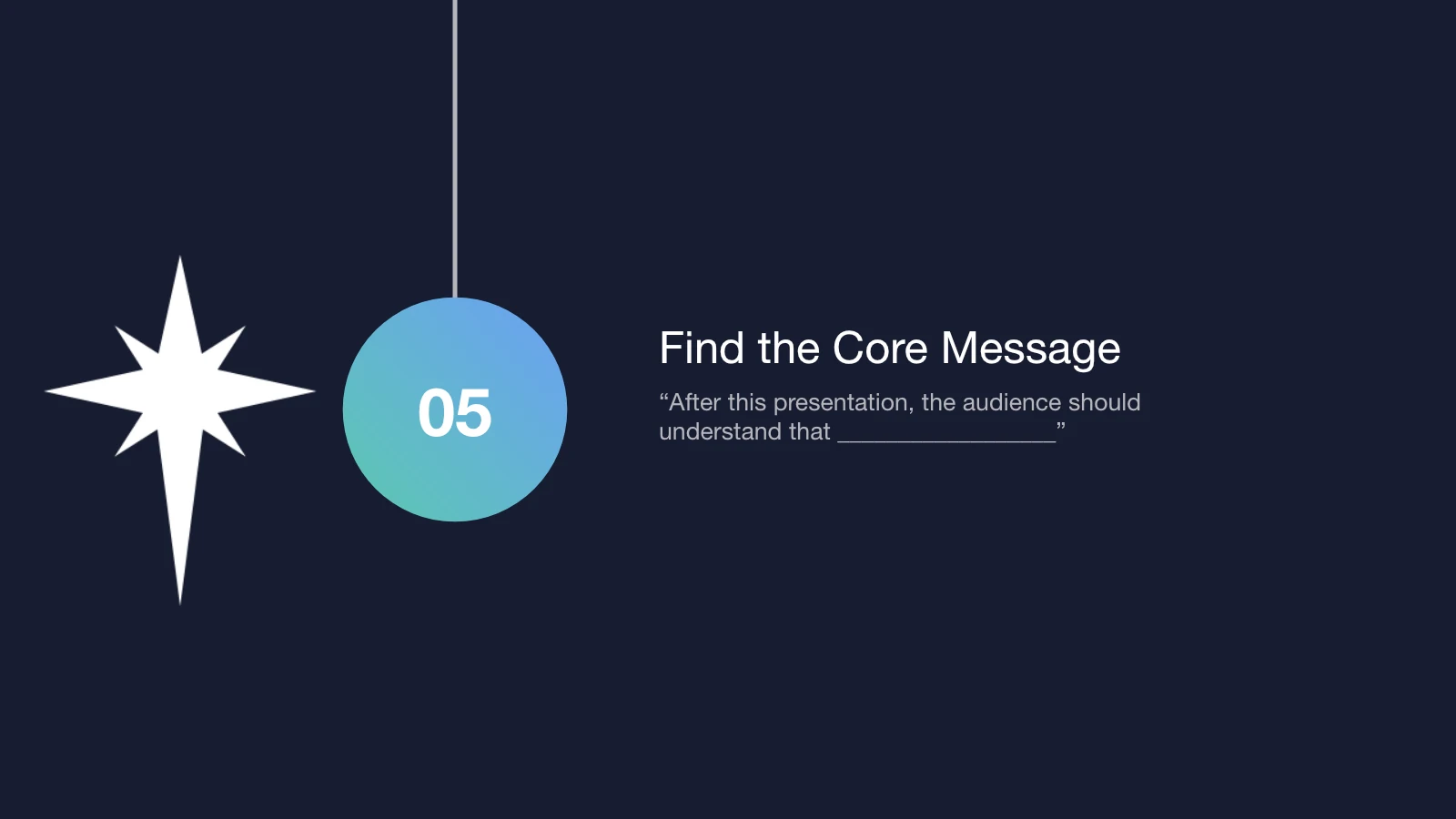 Slide 7: Find the Core Message